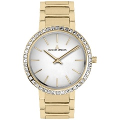 Изображение товара Женские кварцевые часы Jacques Lemans Milano WR50 золото 32 мм