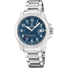 Изображение товара Наручные часы Festina F20081/2 Swiss Made мужские водонепроницаемые со синим циферблатом