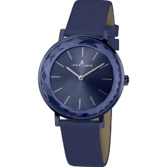 Изображение товара Часы Jacques Lemans 1-2054E женские с кожаным синим ремешком водонепроницаемые
