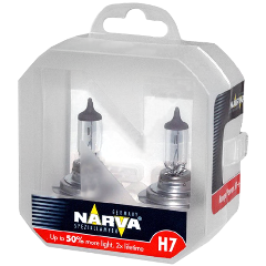 Изображение товара Лампа автомобильная NARVA Range Power +50% H7 55W PX26d 12V, 2шт, 483392100