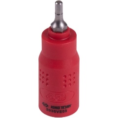 Изображение товара Насадка (бита) KING TONY торцевая диэлектрическая 1/4", HEX, 3 мм, L = 54 мм