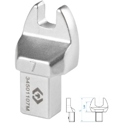 Изображение товара Насадка рожковая серии FIT KING TONY 7 мм, 9х12 мм