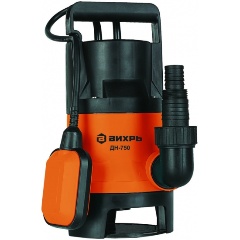 Изображение товара Насос дренажный Вихрь ДН-750 для откачки воды с автоматикой и мощностью 750 Вт