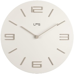 Изображение товара Настенные часы Tomas Stern 7312 - кварцевые с бежевым корпусом и золотыми индексами