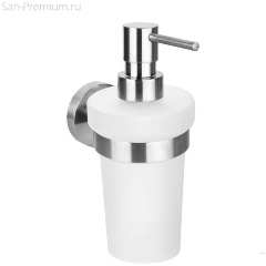 Изображение товара Дозатор для жидкого мыла Bemeta Neo настенный, 250мл, стекло, матовая сталь 104109016