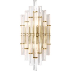 Изображение товара Настенный светильник Crystal Lux Saragosa AP2 Brass/Transparente