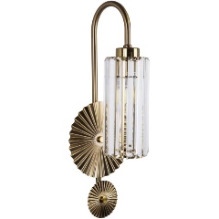 Изображение товара Настенный светильник Modelux ML.531.02 AB бронза металл хрусталь для спальни