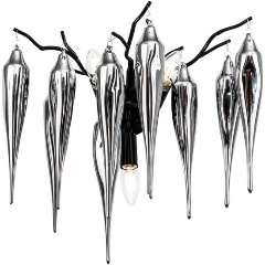 Изображение товара Настенный светильник MODESTYLE MS.2115.300 BK для спальни стиль неоклассика черный