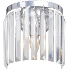 Изображение товара Настенный светильник Vitaluce V5151-9/1A современный стиль хром хрусталь 40 Вт