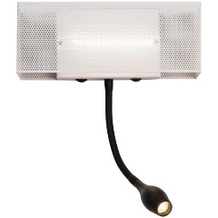 Изображение товара Настенный светодиодный светильник Favourite Twin 4066-2W для прихожей белый металлик