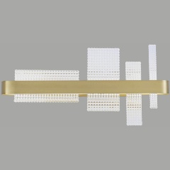 Изображение товара Настенный светодиодный светильник Wertmark LOTTA 45 Вт золото современный дизайн