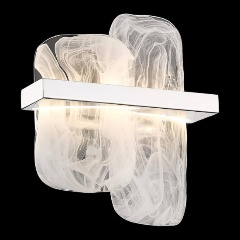 Изображение товара Настенный светодиодный светильник Wertmark NELLY WE158.02.101 для спальни с хромированным дизайном