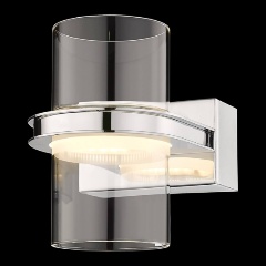Изображение товара Настенный светодиодный светильник Wertmark PAULA для спальни хром стекло