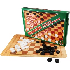 Изображение товара Настольная игра ДЕСЯТОЕ КОРОЛЕВСТВО 01068 Шашки большие (международные и русские)