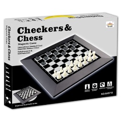 Изображение товара Настольная игра НАША ИГРУШКА 200131722 Шахматы, шашки 39х39см.