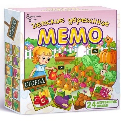 Изображение товара Настольная игра НЕСКУЧНЫЕ ИГРЫ Мемо Огород 24 фишки