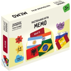 Изображение товара Настольная игра ТРИ СОВЫ Мемо. Флаги