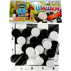 Изображение товара Настольная игра УМНЫЕ ИГРЫ Шашки. Синий трактор, 4680107994356