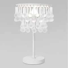Изображение товара Настольная лампа Bogates Gutta 01126/1 для гостиной стиль арт-деко белая стеклянная