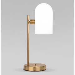 Изображение товара Настольная лампа Eurosvet Bambola 01164/1 для гостиной стиль модерн белая латунь