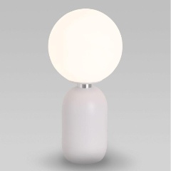Изображение товара Настольная лампа Eurosvet Оптима Bubble 01197/1 белый стиль современный стекло