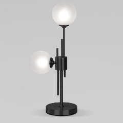 Изображение товара Настольная лампа Eurosvet Volver 01383/2 черный для спальни стиль арт-деко