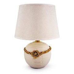 Изображение товара Настольная лампа Lucia Макраме 444 в стиле прованс для спальни