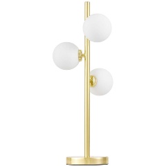 Изображение товара Современная настольная лампа Lumina Deco Marsiada G9 3 лампы золотая