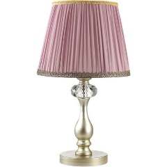 Изображение товара Настольная лампа Odeon Light Gaellori 3393/1T арт-деко с тканевым плафоном розового цвета