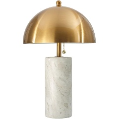 Изображение товара Настольная лампа Odeon Light Midcent Rufina 7088/2T бронза с мраморной арматурой