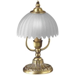 Изображение товара Настольная лампа Reccagni Angelo P 3620 классика стекло латунь белая