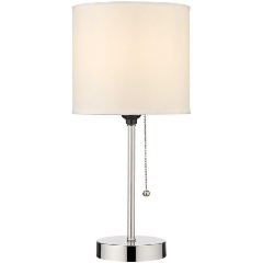 Изображение товара Настольная лампа Velante 291-104-01 для спальни стиль модерн с тканевым плафоном