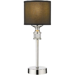 Изображение товара Настольная лампа Velante 293-124-01 для гостиной модерн черный ткань хром