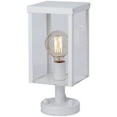 Изображение товара Настольная лампа Vitaluce V8002-0/1L белая стеклянная для прихожей хай-тек