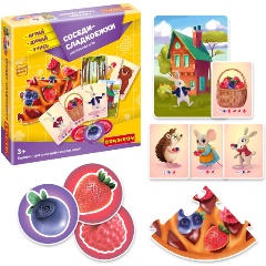 Изображение товара Настольная развивающая игра BONDIBON ВВ4708 Соседи-сладкоежки для детей от 3 лет
