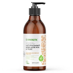 Изображение товара Натуральный крем для рук и тела Synergetic Карамельное яблоко и ваниль, 380 мл.