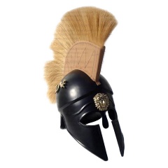 Изображение товара Шлем NAUTIC ARMOURI троянский "Ахиллес" со светлым плюмажем