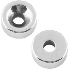 Изображение товара Неодимовый магнит REXANT 10х3 мм, с зенковкой, сцепление 1,6 кг (упаковка 6 шт.)