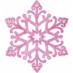 Изображение товара Елочная игрушка NEON-NIGHT 502-377 Снежинка Снегурочка фиолетовый 82 см