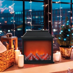 Изображение товара Светодиодный камин-светильник NEON-NIGHT "Авангард" с эффектом живого огня 30х13х30 см