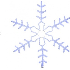 Изображение товара Фигура светодиодная NEON-NIGHT "Большая Снежинка" 95х95 см, синий цвет свечения