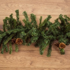 Изображение товара Гирлянда еловый шлейф NEON-NIGHT 2.7м с шишками влагозащищенная для улицы и дома