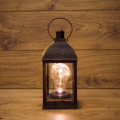 Изображение товара Светодиодный декоративный фонарь NEON-NIGHT 23 см с лампочкой тепло-белого свечения, 513-053