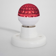 Изображение товара Лампа-шар светодиодная NEON-NIGHT с цоколем E27, диаметр 50 мм, 10 LED, 1 Вт, красная, 405-612
