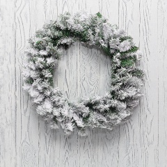 Изображение товара Еловый венок NEON-NIGHT заснеженный диам. 60 см из ПВХ