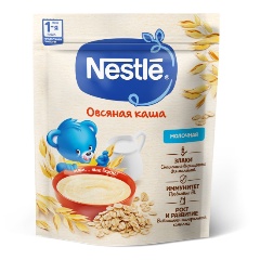 Изображение товара Молочная овсяная каша Nestle с 5 месяцев 200 г для детей