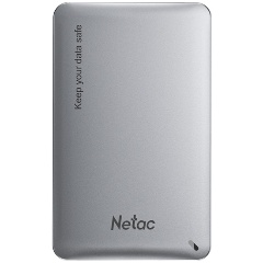 Изображение товара Внешний корпус для HDD 2.5" Netac WH12, алюминий, черно- серебристый, USB 3.0