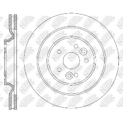 Изображение товара Передний диск тормозной NIBK для CHERY Tiggo 5 15- RN2337