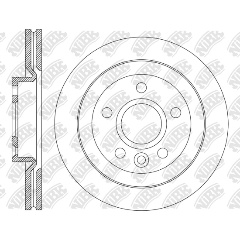 Изображение товара Диск тормозной передний перфорированный NIBK для GEELY Tugella, 1шт, RN2258DSET