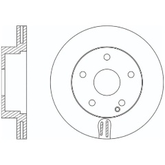 Изображение товара Диск тормозной передний NIBK для MERCEDES C W204 RN31001
